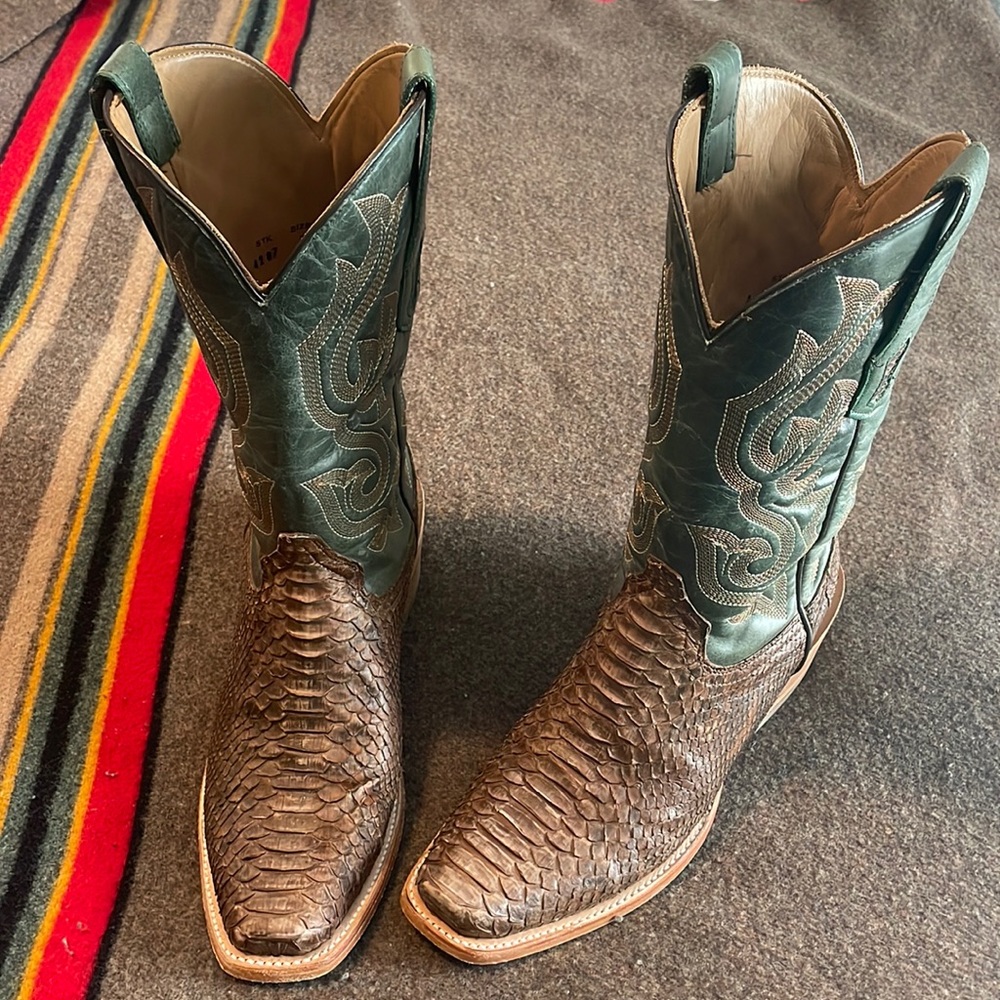 Corral genuine python boots. Worn one time.